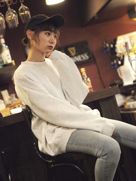 「ZIP FIVE（ジップファイブ）のアイテム」を使った、UMIさん（レディース・164cm）の冬コーディネート