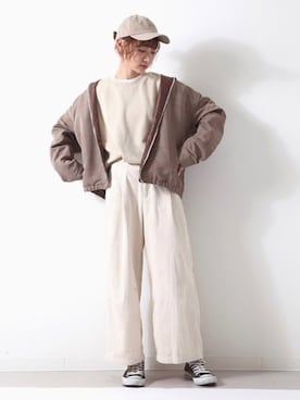 「ZIP FIVE（ジップファイブ）のアイテム（ジャケット/アウター）」を使った、UMIさん（レディース・164cm）の冬コーディネート