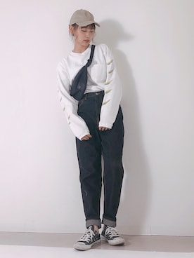 「ZIP FIVE（ジップファイブ）のアイテム」を使った、UMIさん（レディース・165cm）の春コーディネート