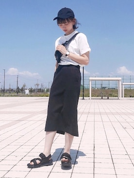 「ZIP FIVE（ジップファイブ）のアイテム」を使った、UMIさん（レディース・165cm）の春コーディネート