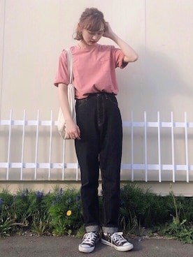 「ZIP FIVE（ジップファイブ）のアイテム」を使った、UMIさん（レディース・165cm）の春コーディネート