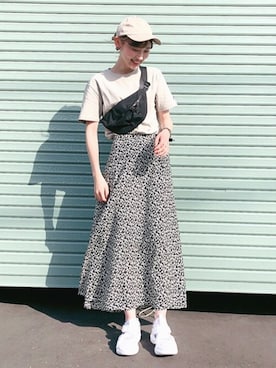 「ZIP FIVE（ジップファイブ）のアイテム」を使った、UMIさん（レディース・165cm）の春コーディネート