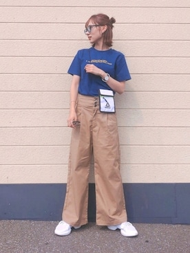 「ZIP FIVE（ジップファイブ）のアイテム」を使った、UMIさん（レディース・165cm）の夏コーディネート