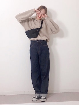 「WILD THINGS（ワイルドシングス）のアイテム」を使った、UMIさん（レディース・165cm）の秋コーディネート