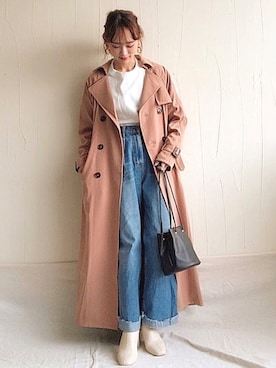 「LOWRYS FARM（ローリーズファーム）のストレッチヒールブーツ　851418（ブーツ）」を使った、UMIさん（レディース・165cm）の冬コーディネート