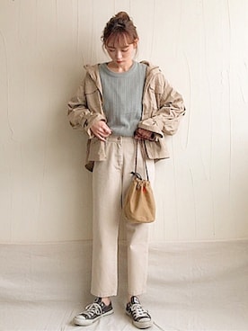 「reca（レカ）のアイテム（ジャケット/アウター）」を使った、UMIさん（レディース・165cm）の冬コーディネート