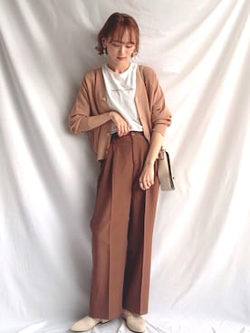 「ZIP FIVE（ジップファイブ）のアイテム」を使った、UMIさん（レディース・165cm）の春コーディネート