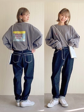 「ZIP FIVE（ジップファイブ）のアイテム」を使った、UMIさん（レディース・165cm）の夏コーディネート