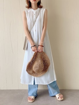 「Lull（ルル）のアイテム」を使った、UMIさん（レディース・165cm）の春コーディネート