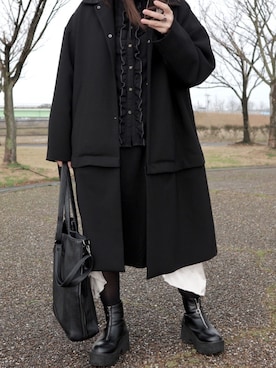 「KILL STAR（キルスター）のアイテム（バッグ）」を使った、Mさん（レディース・158cm）の冬コーディネート