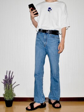 「LEGENDA（レジェンダ）のアイテム（スマホグッズ）」を使った、ぐりさん（メンズ・170cm）の夏コーディネート