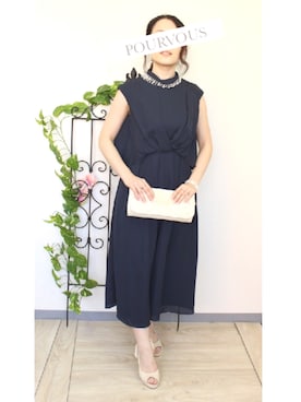 「PourVous（プールヴー）のアイテム」を使った、PourVous　STAFFさん（レディース・152cm）の春コーディネート