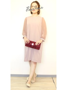 「PourVous（プールヴー）のアイテム」を使った、PourVous　STAFFさん（レディース・152cm）の春コーディネート