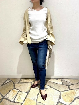 「PourVous（プールヴー）のアイテム」を使った、PourVous　STAFFさん（レディース・152cm）の秋コーディネート