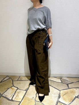 「PourVous（プールヴー）のアイテム」を使った、PourVous　STAFFさん（レディース・152cm）の秋コーディネート