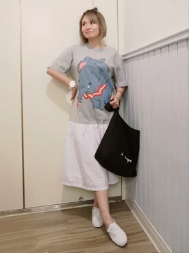 「拼接」｜小野坂雅🇹🇼さん（レディース・155cm）の夏コーディネート