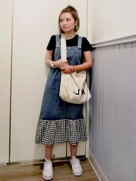 「拼接」｜小野坂雅🇹🇼さん（レディース・155cm）の秋コーディネート