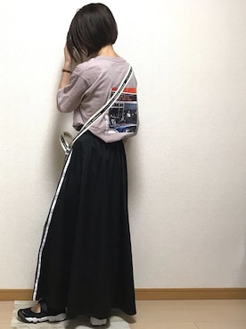 「adidas（アディダス）のアイテム（スカート）」を使った、MINさん（レディース・150cm）の夏コーディネート