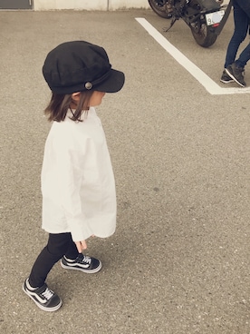 「CIAOPANIC TYPY（チャオパニックティピー）の2WAYロングシャツ（シャツ/ブラウス）」を使った、aooiさん（キッズ・100cm）の秋コーディネート