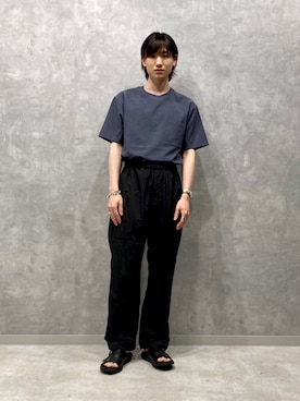 「ALLEGE（アレッジ）のアイテム」を使った、kodai kanomataさん（メンズ・172cm）の春コーディネート