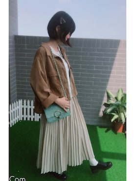 「アキコーデ」｜「アイテム（その他アウター）」を使った、なつみさん（レディース・160cm）の秋コーディネート