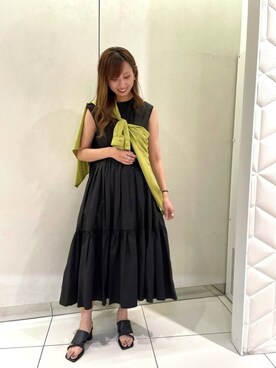 「Cepica（セピカ）のアイテム（ワンピース/ドレス）」を使った、りぃ【相互フォロー】さん（レディース・164cm）の夏コーディネート