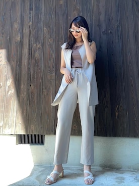 りぃ【相互フォロー】さん（レディース・164cm）の夏コーディネート