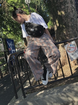「韓国風コーデ」｜「アイテム（アクセサリー）」を使った、yuunapianさん（レディース・161cm）の秋コーディネート