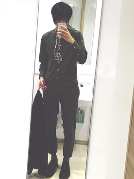 「COMME CA ISM（コムサイズム）のアイテム（その他アウター）」を使った、daichiさん（メンズ・182cm）の冬コーディネート