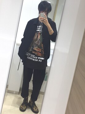 「COMME CA ISM（コムサイズム）のアイテム（その他アウター）」を使った、daichiさん（メンズ・182cm）の冬コーディネート