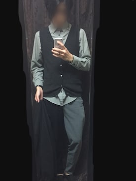 「COMME CA ISM（コムサイズム）のアイテム（その他アウター）」を使った、daichiさん（メンズ・182cm）の冬コーディネート