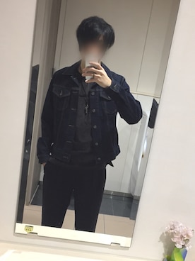 「ユナイテッドアローズ」｜「アイテム（デニムジャケット）」を使った、daichiさん（メンズ・182cm）の冬コーディネート