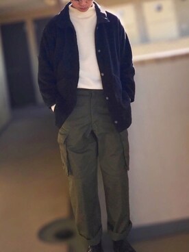 「m47」｜「アイテム（その他アウター）」を使った、phenolphthaleinさん（メンズ・172cm）の冬コーディネート