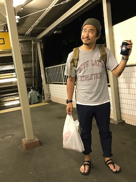 「Disce Gaudere.（ディスケガウーレ）のアイテム」を使った、スギタさん（メンズ・170cm）の夏コーディネート