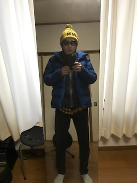 「Champion（チャンピオン）のアイテム（ベスト）」を使った、kenさん（メンズ・173cm）の冬コーディネート