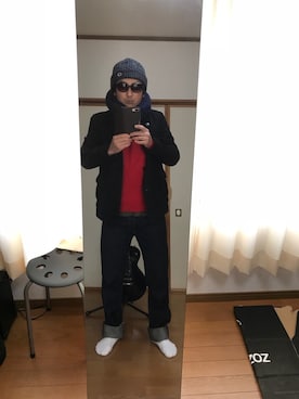 「slowgun（スロウガン）のアイテム」を使った、kenさん（メンズ・173cm）の冬コーディネート