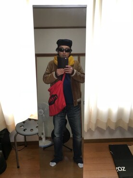 「WHIZLIMITED（ウィズリミテッド）のアイテム（ブルゾン）」を使った、kenさん（メンズ・173cm）の冬コーディネート