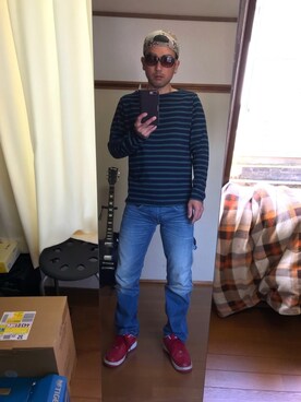 「CABALLERO（キャバレロ）のアイテム（キャップ）」を使った、kenさん（メンズ・173cm）の春コーディネート