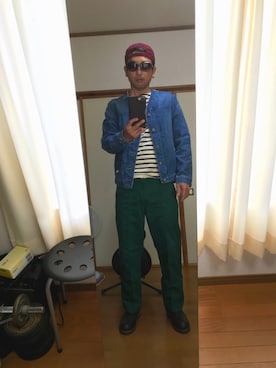 WORLD WORKERS ノーカラー デニムエンジニアジャケットワークワーク WORLD WORKERS ノーカラー デニムエンジニアジャケットワーク