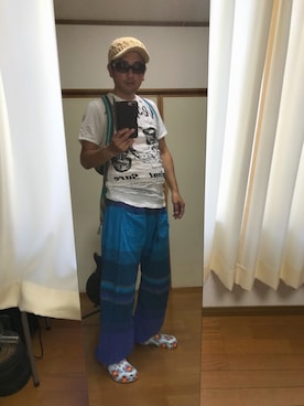 「チャイハネ（チャイハネ）のアイテム（バックパック/リュック）」を使った、kenさん（メンズ・173cm）の夏コーディネート