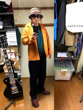 「BACK NUMBER（バックナンバー）のアイテム（スラックス）」を使った、kenさん（メンズ・173cm）の冬コーディネート