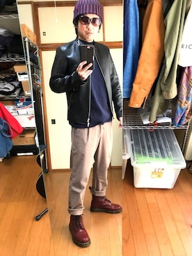 「アイテム（その他パンツ）」を使った、kenさん（メンズ・173cm）の春コーディネート