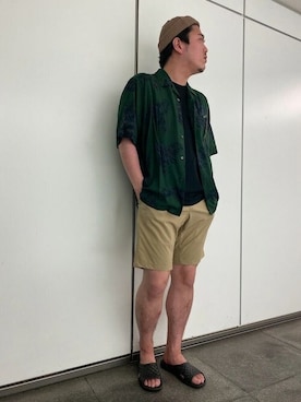 「SHIPS any（シップス エニィ）のアイテム（帽子）」を使った、酒井さん（メンズ・174cm）の春コーディネート