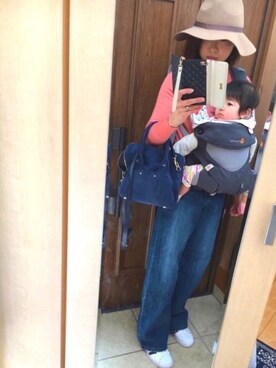 「おさんぽスタイル」｜「アイテム（帽子）」を使った、takakoさん（レディース・165cm）の冬コーディネート