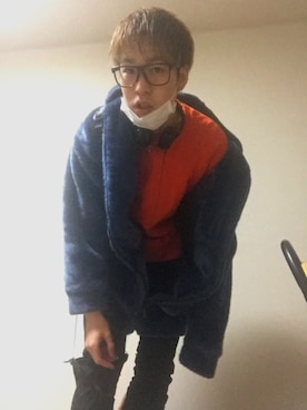 「カルバンクライン」｜「アイテム（その他アウター）」を使った、masaki fukushimaさん（メンズ・178cm）の冬コーディネート
