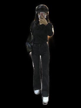 「LILY BROWN（リリーブラウン）のアイテム（帽子）」を使った、kさん（レディース・155cm）の秋コーディネート