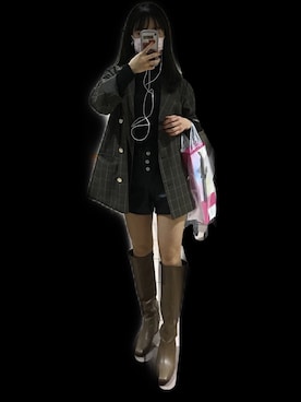 「しまむら（シマムラ）のアイテム（ナイロンジャケット）」を使った、kさん（レディース・155cm）の秋コーディネート
