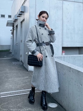 「アイテム（トレンチコート）」を使った、MIAKIさん（レディース・164cm）の秋コーディネート
