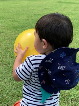 「キッズファッシヨン」｜ぱぴぷさん（キッズ・80cm）の夏コーディネート