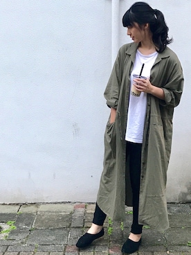 「school」｜「アイテム（ワンピース/ドレス）」を使った、Nashiaさん（レディース・167cm）の春コーディネート
